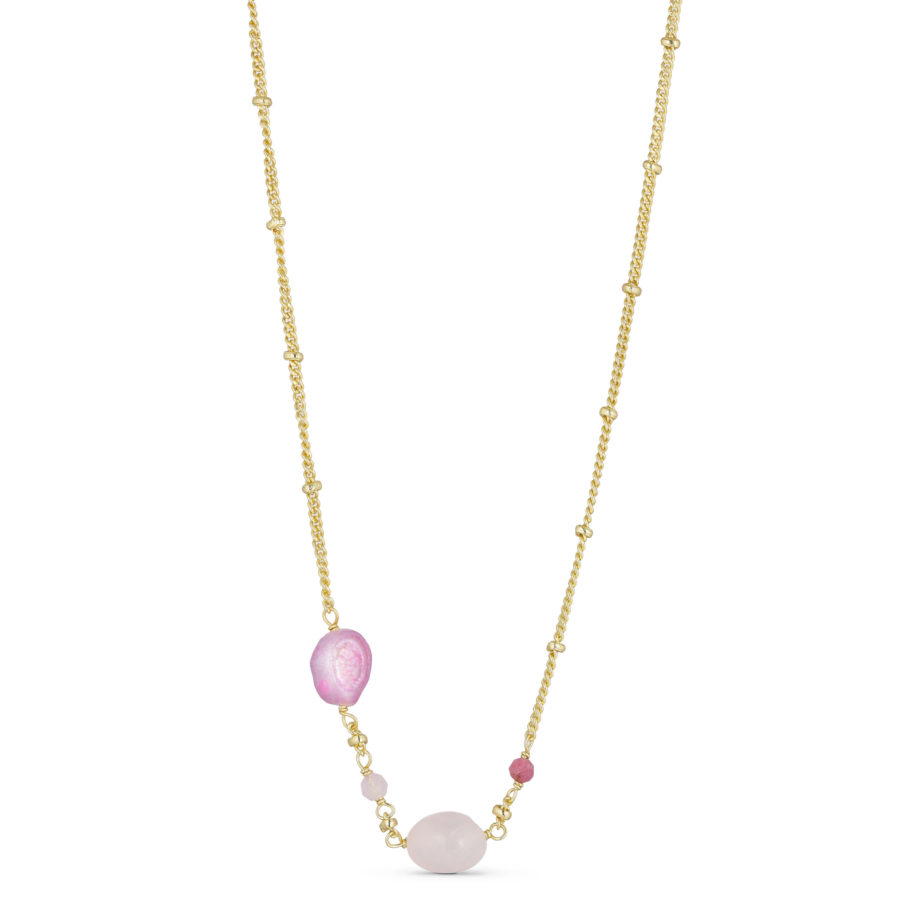 Necklace with Pearls Gold Plated