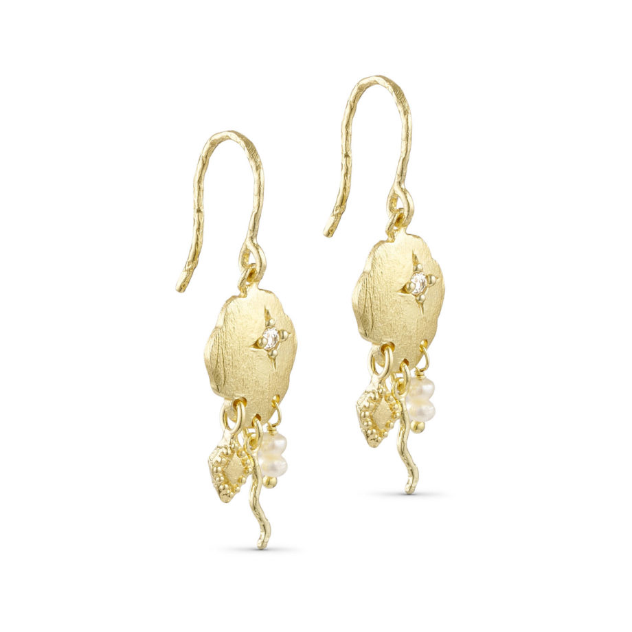 Earrings with Pendants Gold Plated